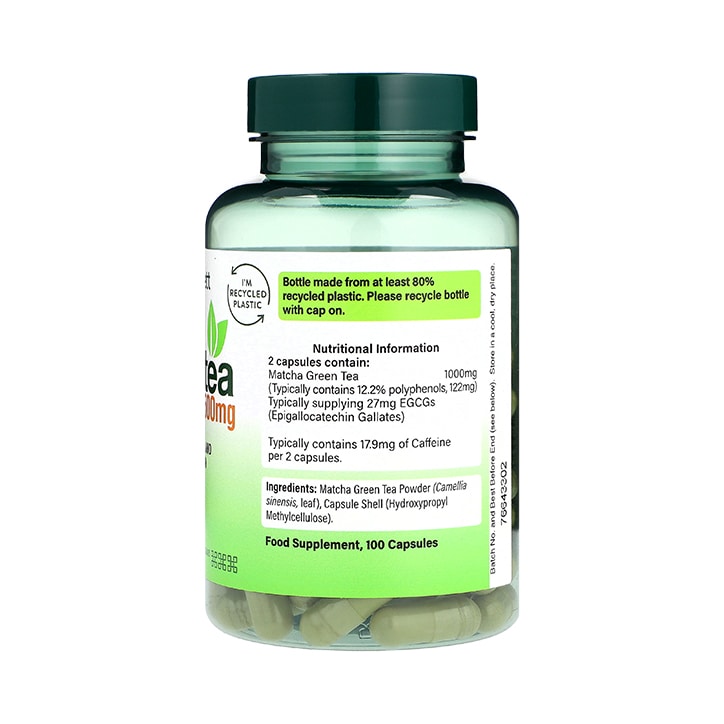 Holland & Barrett Matcha Tea 500mg 100 Capsules